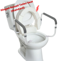 InnoEdge Medical Hinged Raised Toilet Seat (Standard Size) with Safety R... - £70.32 GBP