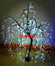 4ft LED Willow Weeping Tree Christmas Light Home Wedding Decor 480pcs LEDs White - £215.39 GBP