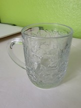 Princess House Crystal FANTASIA Floral Embossed Coffee Cup Tea Mug - $28.42