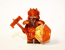 Dwarf Warrior Bronze Armor LOTR Lord of the Rings Hobbit Minifigure - $6.40