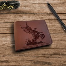 Motorcycle Gifts. Personalized Custom  Personalised Leather Handmade Men... - £35.55 GBP
