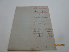 ANDREW EVES &amp; ELIZABETH SHOEMAKER LOAN AGREEMENT APRIL 1858 LYCOMING COU... - $49.00