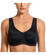 Skyrokan A217A Max Control High Impact Underwire Sports Bra SZ 34C Black - £21.41 GBP