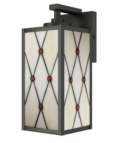 Wall Sconce DALE TIFFANY ORY OUTDOOR 1-Light Oil-Rubbed Bronze Metal - £118.51 GBP