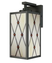 Wall Sconce DALE TIFFANY ORY OUTDOOR 1-Light Oil-Rubbed Bronze Metal - £119.61 GBP