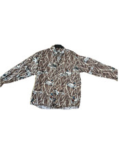 Vintage 90s Mallard Duck Camo Columbia Button Down- Duck Hunting Vintage... - $25.91