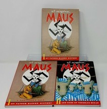 MAUS: ART SPIEGELMAN Boxed Set SURVIVOR&#39;S TALE Vol. 1 &amp;2 I II Book w Sli... - £41.76 GBP