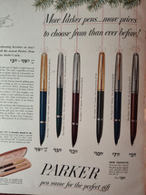 1952 Esquire Original Art Ad Advertisement PARKER PENS and Front Cover - £8.63 GBP