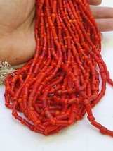 Amazing Old Beads Red Color Glass Beads Jewelry Necklace - $729.48 MXN