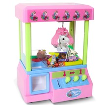 Unicorn Claw Machine Arcade Game With Sound, Cool Fun Mini Candy Grabber Prize D - £64.51 GBP