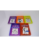 Mixed Lot of 5 Diary Of A Wimpy Kid Hardcover Books: Volumes 1, 5, 8, 9,... - £11.67 GBP