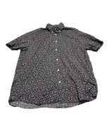 Roundtree &amp; Yorke Shirt Men&#39;s Large Multicolor Floral 100% Cotton Button... - £19.39 GBP