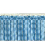 Artisan Handwoven Mini Rug/Table Mat 9.5&quot; x 11.75&quot; Copen Blue #21, Cotton - $129.93 CAD