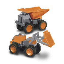 Mega Monster Construction Truck,Monster Truck - 2 Pack  Toy - £54.29 GBP