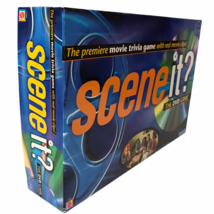 Scene It Premier Movie Trivia DVD Board Game by Mattel Released 2003 Very Nice - £11.08 GBP