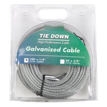 Tie Down 50095 Galvanized Cable (Swagged Loop and Thimble, 1/4 Inch, 100... - €64,28 EUR