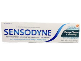 1 x Sensodyne Deep Clean Whitening Sensitive Toothpaste 4oz EXP 07/2027 - £17.60 GBP