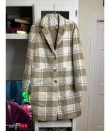 Rachel Zoe Plaid Wool Peacoat – Chic &amp; Unworn | Size L, Classic Statemen... - $2,035.77 MXN