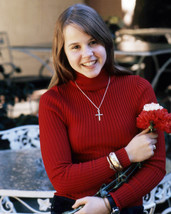 Linda Blair Wearing Cross and Red Sweater 1970&#39;s 16x20 Canvas Giclee - £55.94 GBP