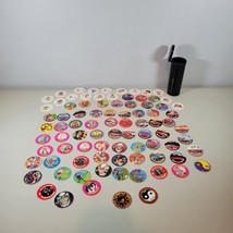 Lot of 86 Pogs Milk Caps: Retro Game Nostalgia with Various Styles See Below - £15.91 GBP