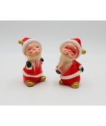 Napcoware Imports Japan Santa Salt And Pepper Shakers Fur Beard - $29.99