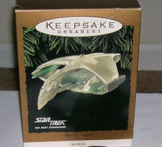 1995 Hallmark Star Trek Next Generation Romulan Warbird Ornament Glowing Light - £22.95 GBP