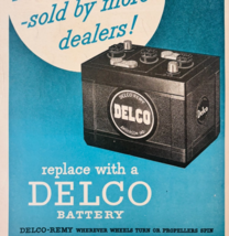 1948 Delco Remy Battery Advertisement Automobilia Supply Vintage F15T1 - $24.99
