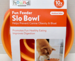 New Outward Hound Fun Feeder Slo Bowl Size Medium/Mini in Orange - $12.34
