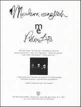 Modern English 1990 Pillow Lips album ad print TVT Records advertisement - £3.57 GBP