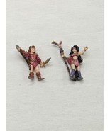 Set Of (2) Vintage 1980s Dnd Sorcerers 1&quot; Painted Metal Miniatures - $29.33 CAD