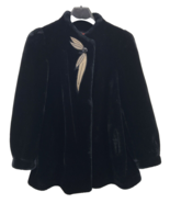 Vintage Sasson New York Paris Women&#39;s Size 12 Black Faux Fur Coat Union ... - $51.60 CAD
