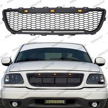 Black Front Grille Bumper Grill With LED Lights Fit For FORD F150 1999-2003 - £143.66 GBP