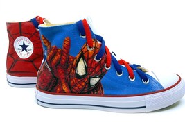 Superhero Fan Art Inspired Converse All Star, Custom Sneakers, Hi Tops, ... - £78.62 GBP+