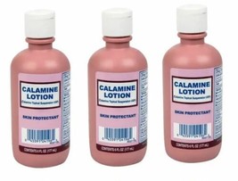 LOT 3 X CalamineLotion Skin Protectant 6 oz ( 177 ml ) Each - £18.98 GBP