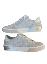 Dolce Vita women&#39;s zina crystal sneaker in Ivory/Suede - $105.00