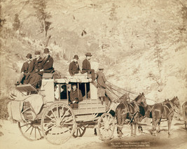 Stagecoach on the way to Deadwood South Dakota 1889 Photo Print - £7.04 GBP+