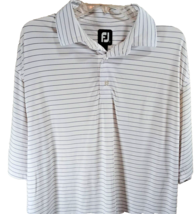 Footjoy FJ Shirt Size Large Pinstripe Comfort Polo Wolf Hollow Golf Club - $14.73