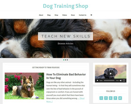 [NEW DESIGN] DOG TRAINING store blog website business for sale AUTO CONTENT - £71.26 GBP