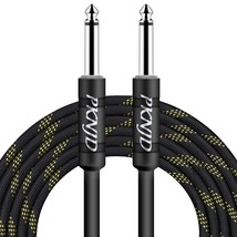 10FT TS 1 4 Inch Guitar Cable Premium Quality Instrument Cable for Electric Guit - £12.99 GBP