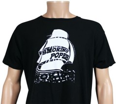 SMOKING POPES T-SHIRT Large Black Chicago Pop Punk Rock Band Tee w/ Clip... - £23.29 GBP