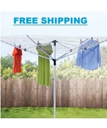 Portable Outdoor Adjustable Clothesline Dryer Laundry Rack Cloth Drying ... - £90.42 GBP
