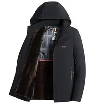 Female business men&#39;s plush overcoat golden mink velvet parka  - $61.00