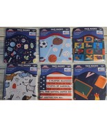 Twelve (12) Unibody Soft Stretch ~ Face Masks ~ One Size ~ Various Patte... - $30.69 CAD