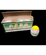 Vintage World Bazaars 4PC Easter Egg Set Hand Painted Decorative Collect... - $10.19