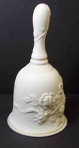 Vintage bisque porcelain Remembrance bell by Creative Circle 6&quot; 1980s - £5.15 GBP