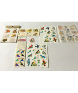 Vintage bird sticker and  bird seal lot hallmark Sandylion American gree... - $27.08 CAD