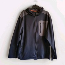 Harley Davidson Genuine hooded black jacket Zip Up 3XL Vtg - $98.17 CAD