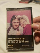 Jim Ed Brown Helen Cornelius One Man One Woman Cassette RCA AHK1-3562 1980 - £15.49 GBP