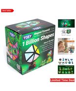 Ultimate Glow-in-the-Dark Magnet Pyramid - 243 Magnetic Pieces for Creative Play