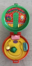 Vintage Polly Pocket Christmas Wreath Compact McDonalds Toy 1993 Blue Bird (B) - £6.03 GBP